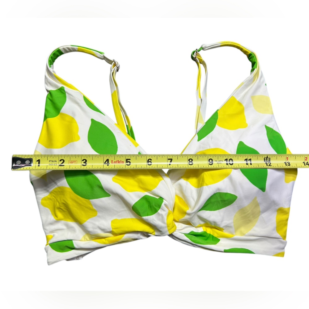 KATE SPADE women’s rowdy front lemons bikini swim top size XL - Picture 3 of 4
